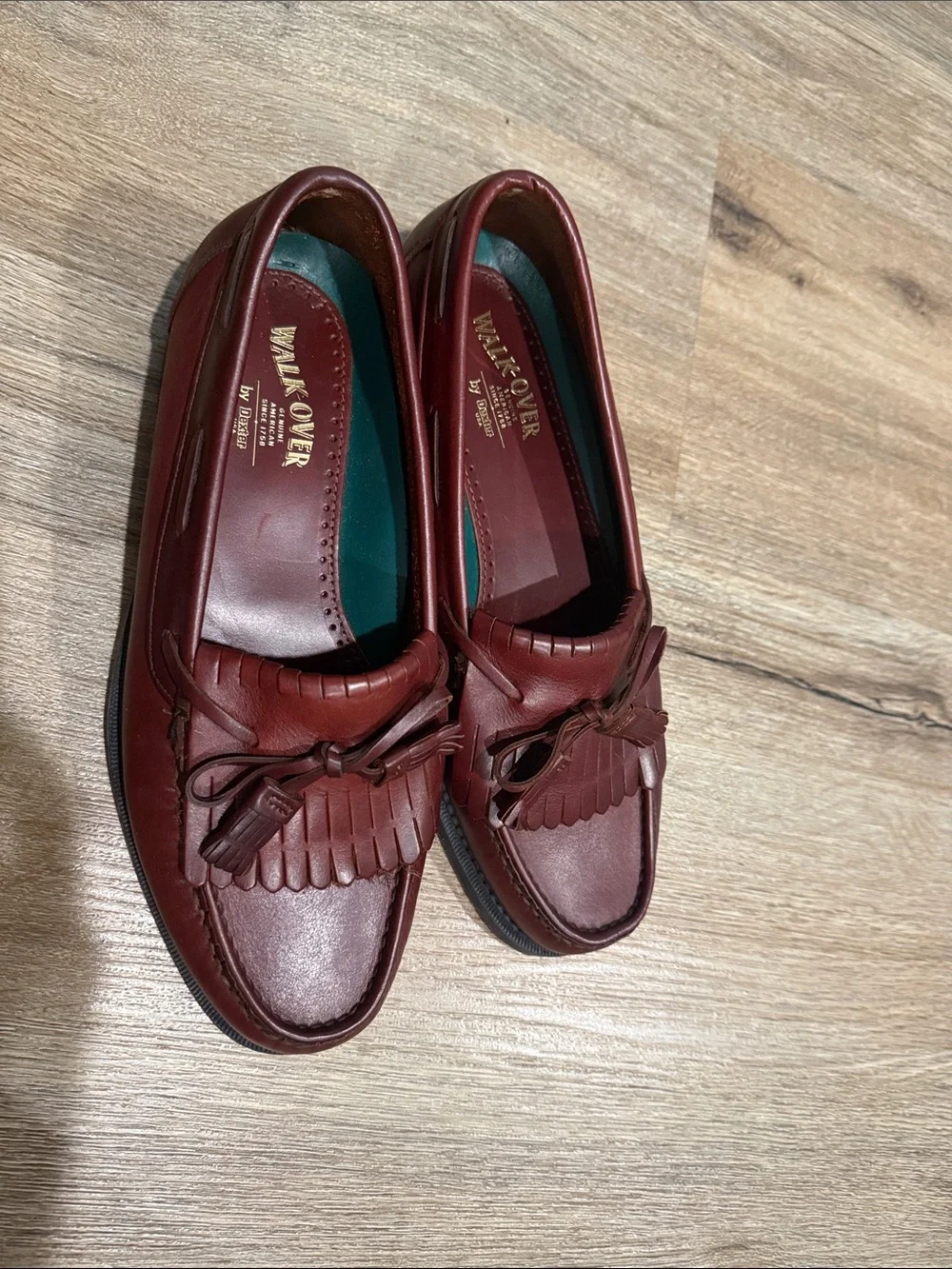 NWOT Dexter Brown Leather Kiltie Tassel Loafers - Men’s Slip-On Walk Over